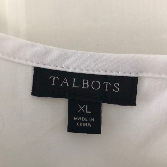 Talbots white blouse - Picture 3 of 7